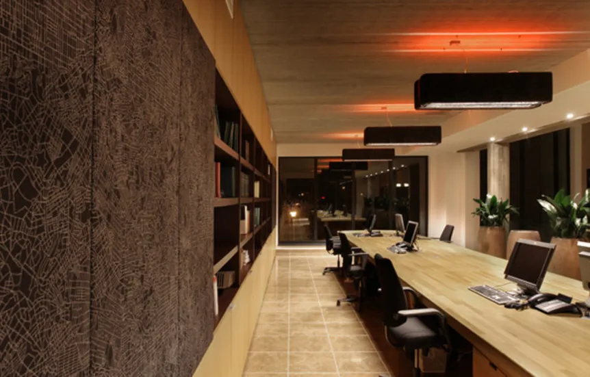 Corporate law office interior